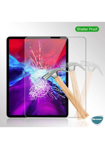 Apple iPad Pro 12.9'' 2021 5. Nesil (A2378-A2461-A2379-A2462) Temperli Cam Ekran Koruyucu