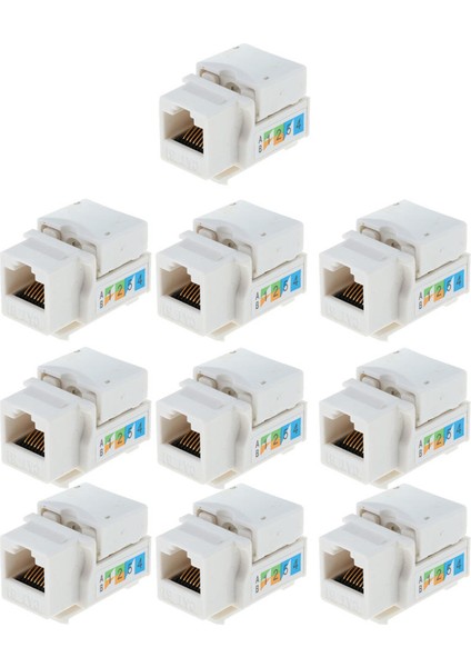 10 Adet Kedi 6 / 5e Keystone Ethernet Ağ Lan Ağ Modülü 8P8C (Yurt Dışından) fiyatları