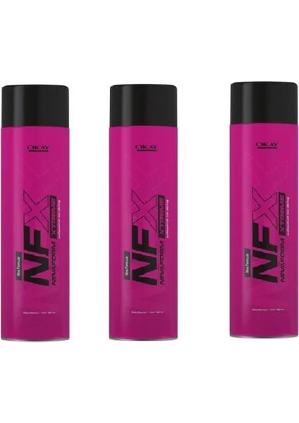 Nfx Saç Spreyi Extra Strong 100 ml Seyahat Boy x 3 Adet