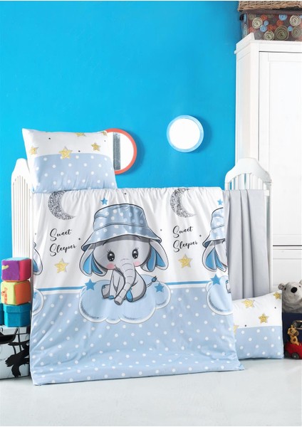 Komfort Home Bebek Nevresim Takımı %100 Pamuk / Elephant