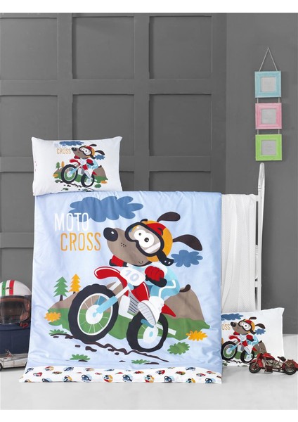 Bebek Uyku Seti %100 Pamuk / Moto Cross