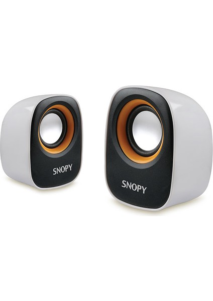 Sn-120 2.0 Beyaz/Turuncu Usb Speaker