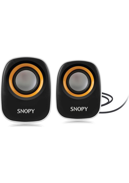 Sn-120 2.0 Beyaz/Turuncu Usb Speaker