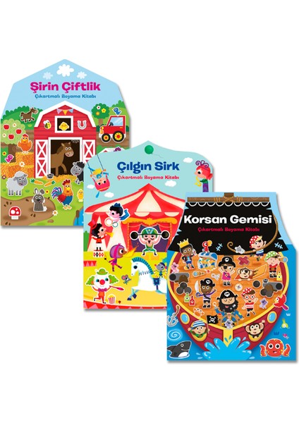 Özel Kesim Çıkartmalı Boyama Seti