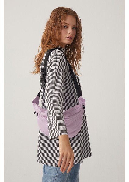 Lila Omuz Askılı Kumaş Spor Çanta fırsatları