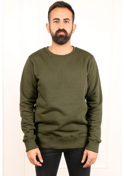 Erkek Uzun Kollu Pamuklu Sweatshirt 22160