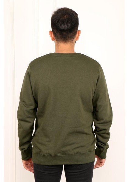 Erkek Uzun Kollu Pamuklu Sweatshirt 22160 fırsatları