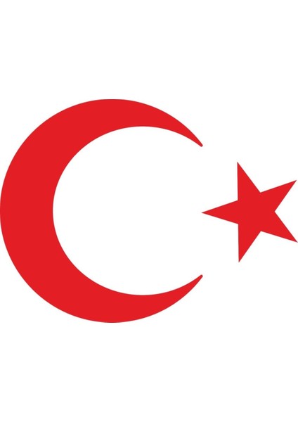 Türk Bayrağı Sticker Ay Yıldız Araba Oto Sticker 20 cm x 15 cm