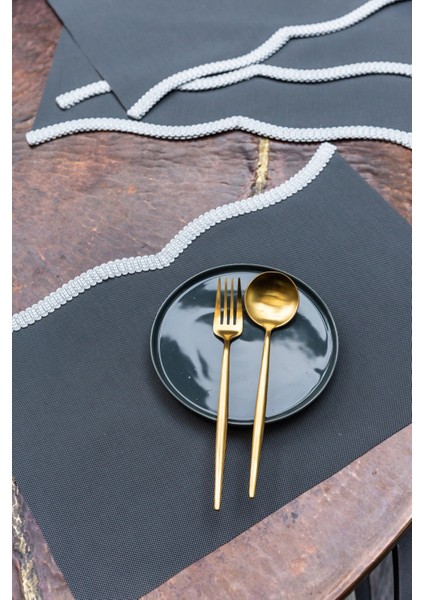 4'lü Modern Kesim Dantel Işlemeli Gri Amerikan Servis fiyatları