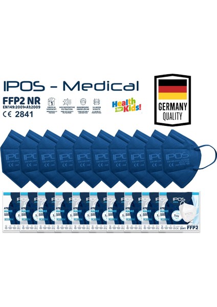 Ipos Ffp2 N95 Extra Small Lacivert Maske