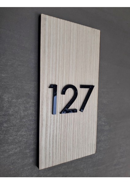 Alphin Meşe Serisi Kapı Numarası 10 x 20 cm