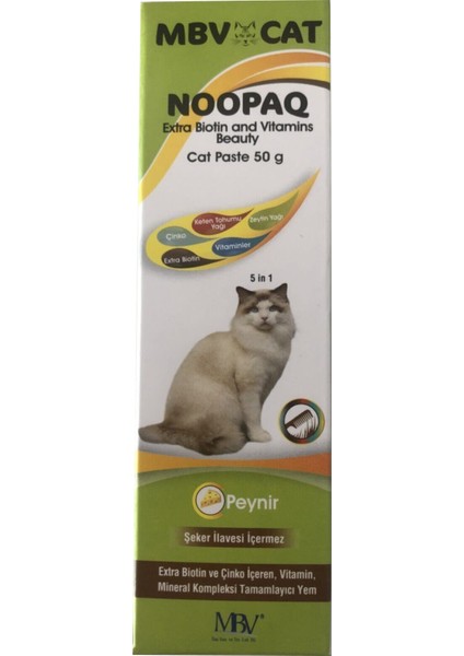 Noopaq Extra Biotin ve Vitaminli Beauty Kedi Macunu 50 gr