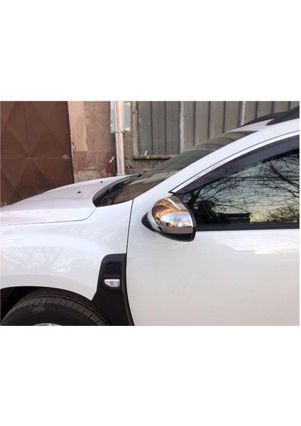 Dacıa Duster Krom Ayna Kapağı 2 Pcs. 2018 ve Üzeri P.çelik