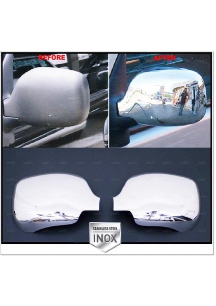 Renault Kangoo Krom Ayna Kapağı 2 Prç. 1997-2007 P. Çelik