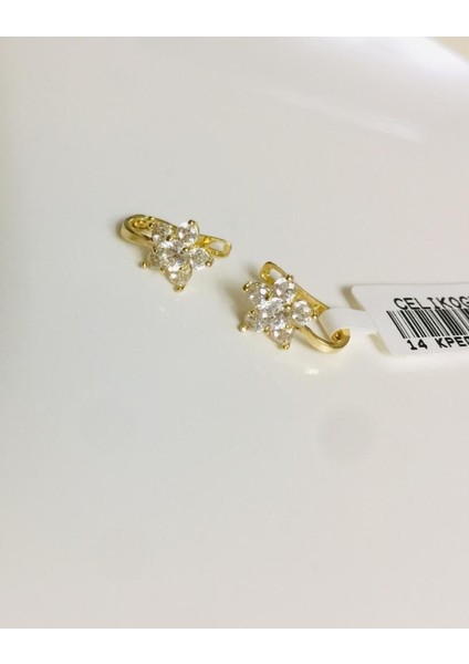 Ayar Altın Kız Bebek Çocuk Küpesi 1,15 gr