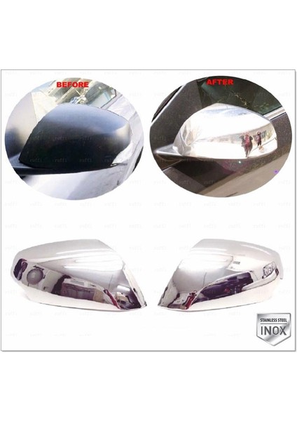 Renault Laguna 3 Krom Ayna Kapağı 2 Prç 2007-2015 P. Çelik