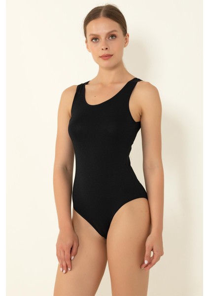 Modal Kalın Askılı Çıtçıtlı Body
