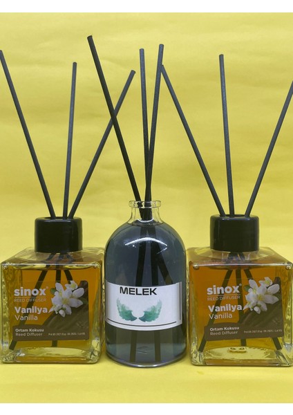 Kadife Bambu Çubuklu 2'li Vanilya 1 Melek Ofis Oda ve Banyo Kokusu
