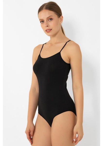 Modal Ince Askılı Çıtçıtlı Body