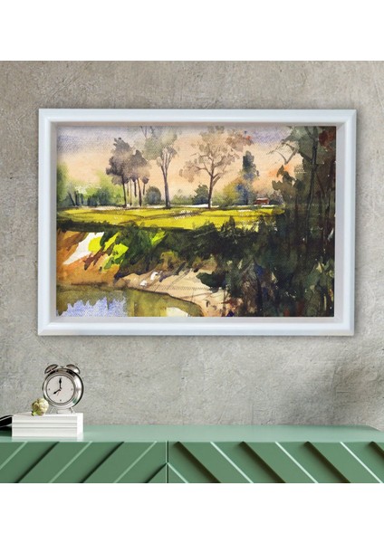 Gift Doğa Tasarımlı Özel Ahşap Çerçeveli Tablo 30X46CM-11