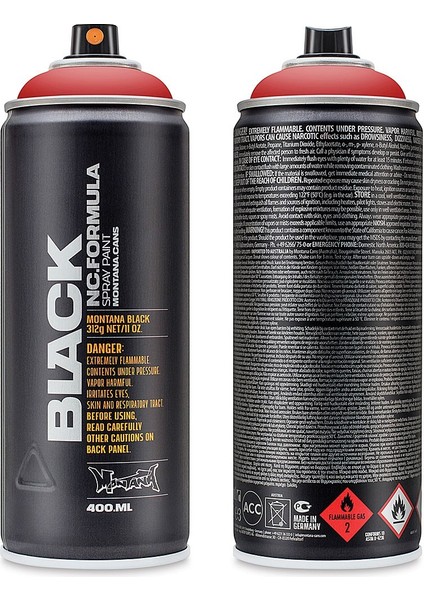 Black : Akrilik Sprey Boya : 400 ml : Fire Rose BLK3020