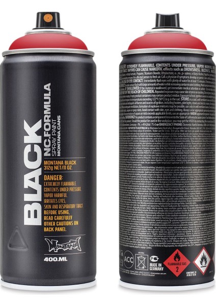 Black : Akrilik Sprey Boya : 400 ml : Code Red BLK2093