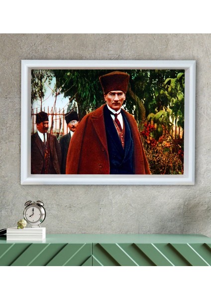 Gift Atatürk Temalı Özel Ahşap Çerçeveli Tablo 30X46CM-48