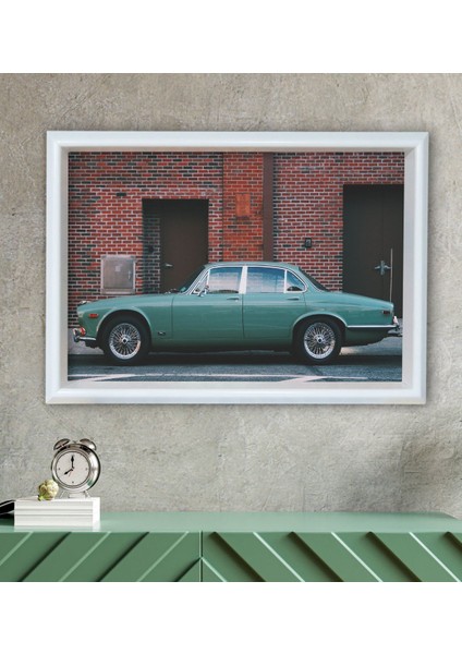 Gift Klasik Araç Tasarımlı Özel Ahşap Çerçeveli Tablo 30X46CM-1