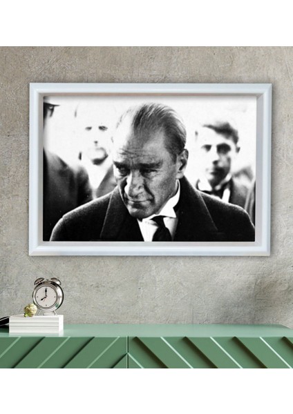 Gift Atatürk Temalı Özel Ahşap Çerçeveli Tablo 30X46CM-16