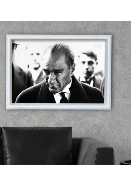 Gift Atatürk Temalı Özel Ahşap Çerçeveli Tablo 30X46CM-16 fiyatları