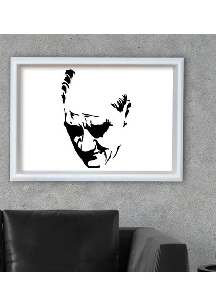 Gift Atatürk Silüet Temalı Özel Ahşap Çerçeveli Tablo 30X46CM-6 fiyatları