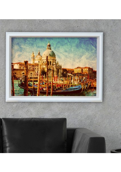 Gift Manzara Tasarımlı Özel Ahşap Çerçeveli Tablo 30X46CM-11 fiyatları