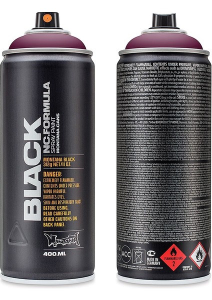 Black : Akrilik Sprey Boya : 400 ml : Wine Gum BLK3080