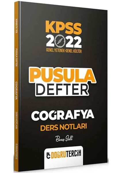 Doğru Tercih Yayınları  KPSS 2022 Coğrafya Pusula Defter Ders Notları