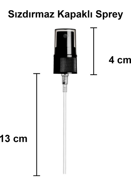 50 cc Amber Sprey Kapaklı 100 ml Siyah Fısfıs Kolonya Dezenfektan Cam Şişe 6 Adet