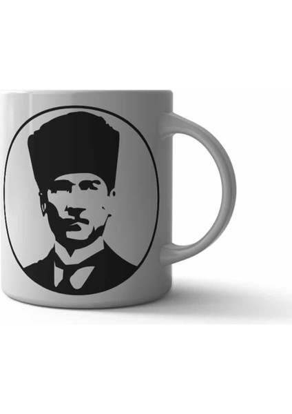 Atatürk Kalpaklı Silüet Kupa