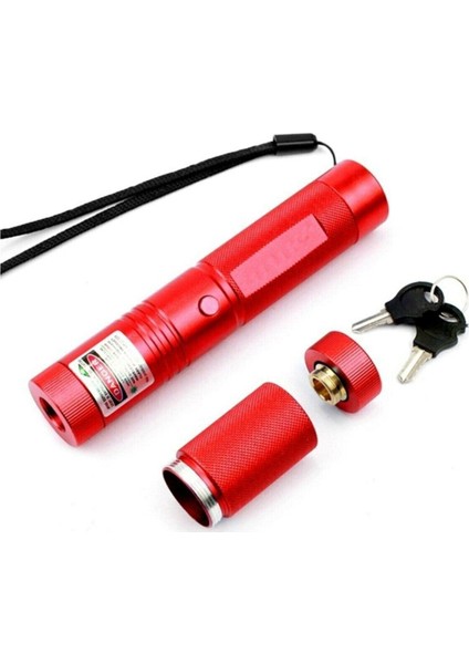 Green Laser Pointer Şarjlı Güçlü Yeşil Lazer Metal Kasa