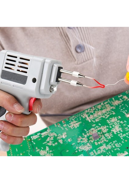 Çantalı 100W Tabanca Havya Seti Lehim Makinası Pompa Pasta Zımpara Yedekli Bakır Sargı Professional