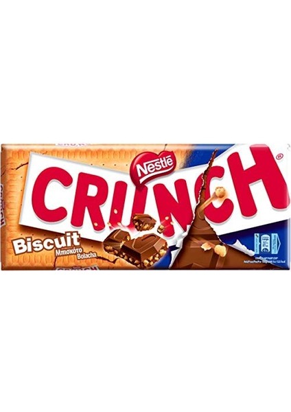 Nestlé Crunch Biscuit Chocolate Bar - 100 gr