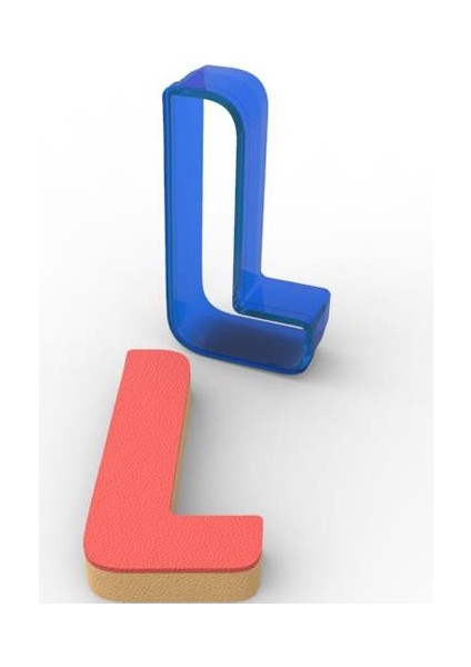 L Harfi Polikarbon Kurabiye Kalıbı