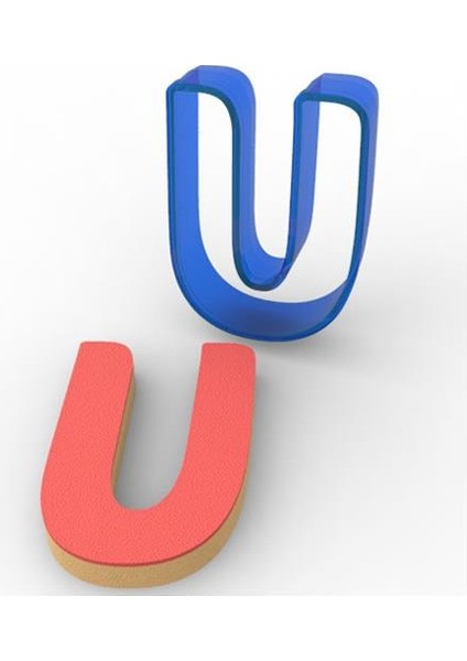 U Harfi Polikarbon Kurabiye Kalıbı