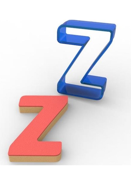 Z Harfi Polikarbon Kurabiye Kalıbı