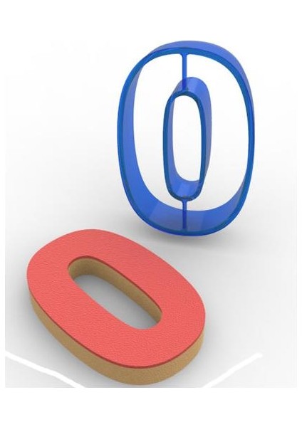 0 Rakamı Polikarbon Kurabiye Kalıbı