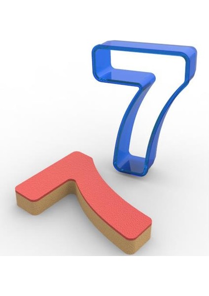 7 Rakamı Polikarbon Kurabiye Kalıbı