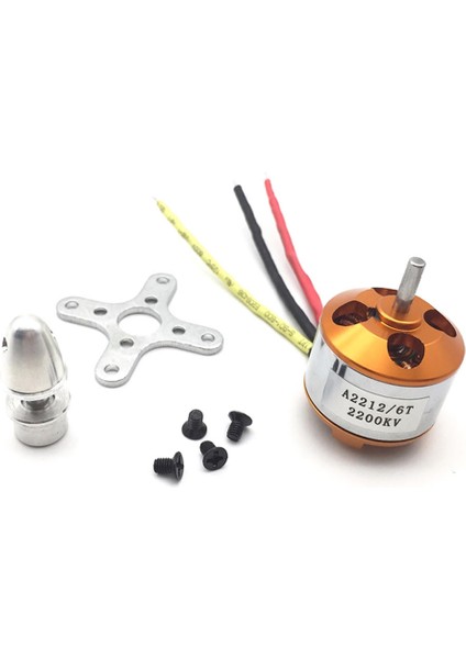 A2212/6T 2200KV Fırçasız Motor Multicopter Rc Drone 2s-3s Lipo