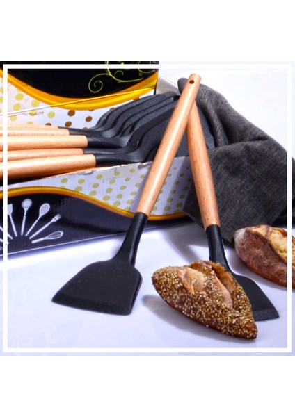 Hazar Pazar Bambu Saplı Silikon Spatula - Siyah fiyatları
