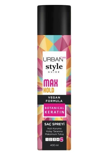 URBAN Care Style Guide Max Hold Saç Spreyi-Maksimum Tutuş-Vegan-400 ml