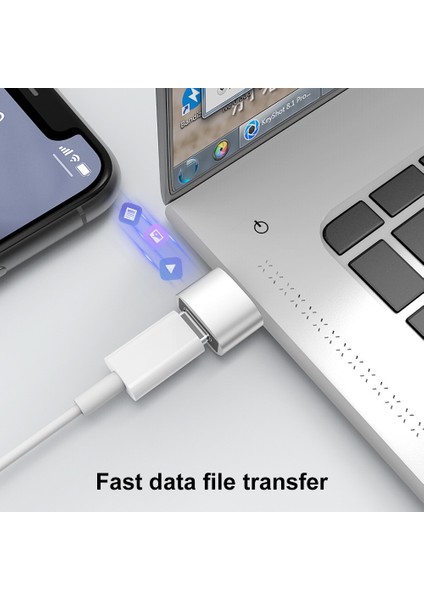 2 Parça Alüminyum Type-C USB Dönüştürücü Adaptör (Yurt Dışından)