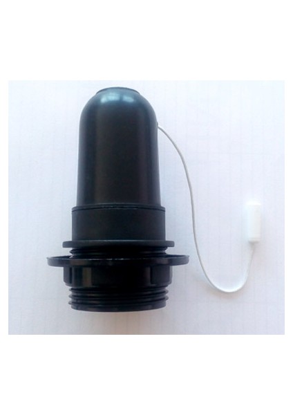 Siyah Ip Anahtarlı E27 Duy Dekoratif Şişe ve Masa Lambası Duyu