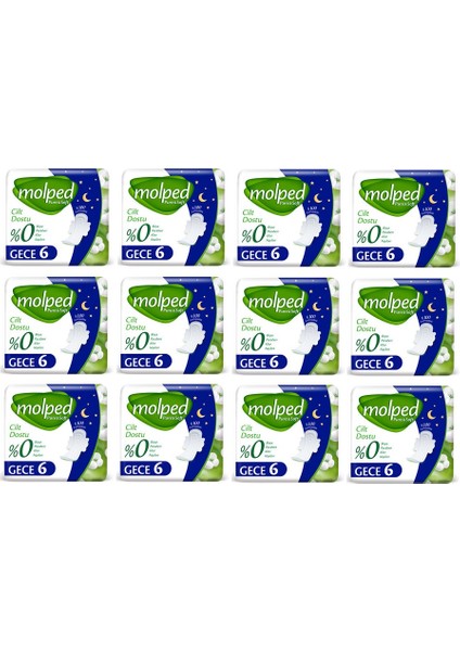 Pure & Soft Gece Tekli 6'lı 12'li Set